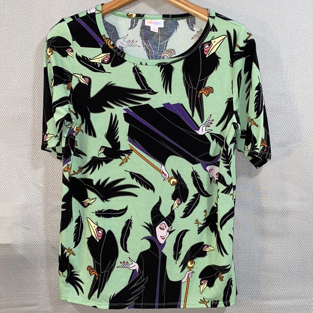 Lularoe Disney Maleficent & Crow T-Shirt Medium